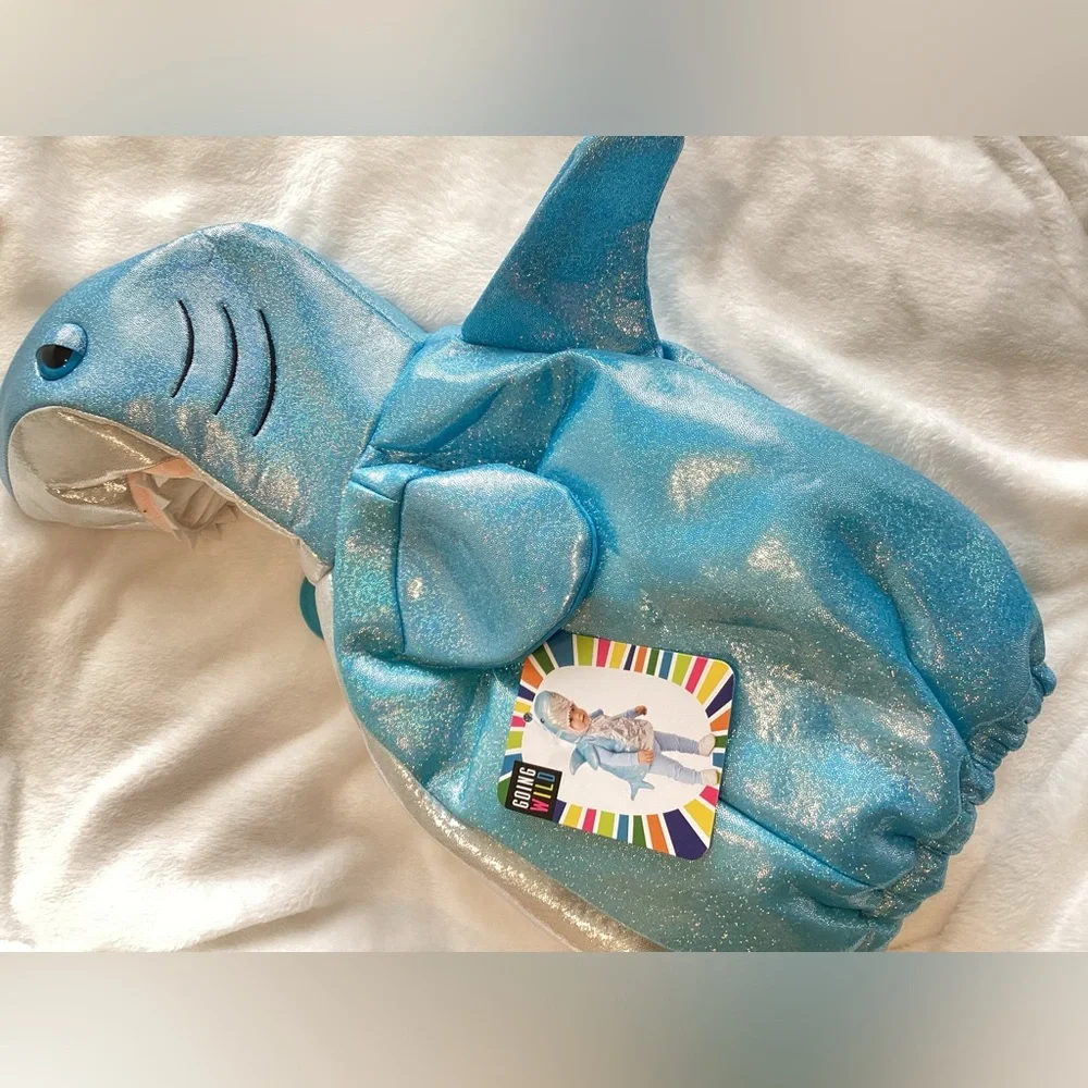 🦈 Infant Halloween Costume Shark Going Wild NEW 3-6 Months